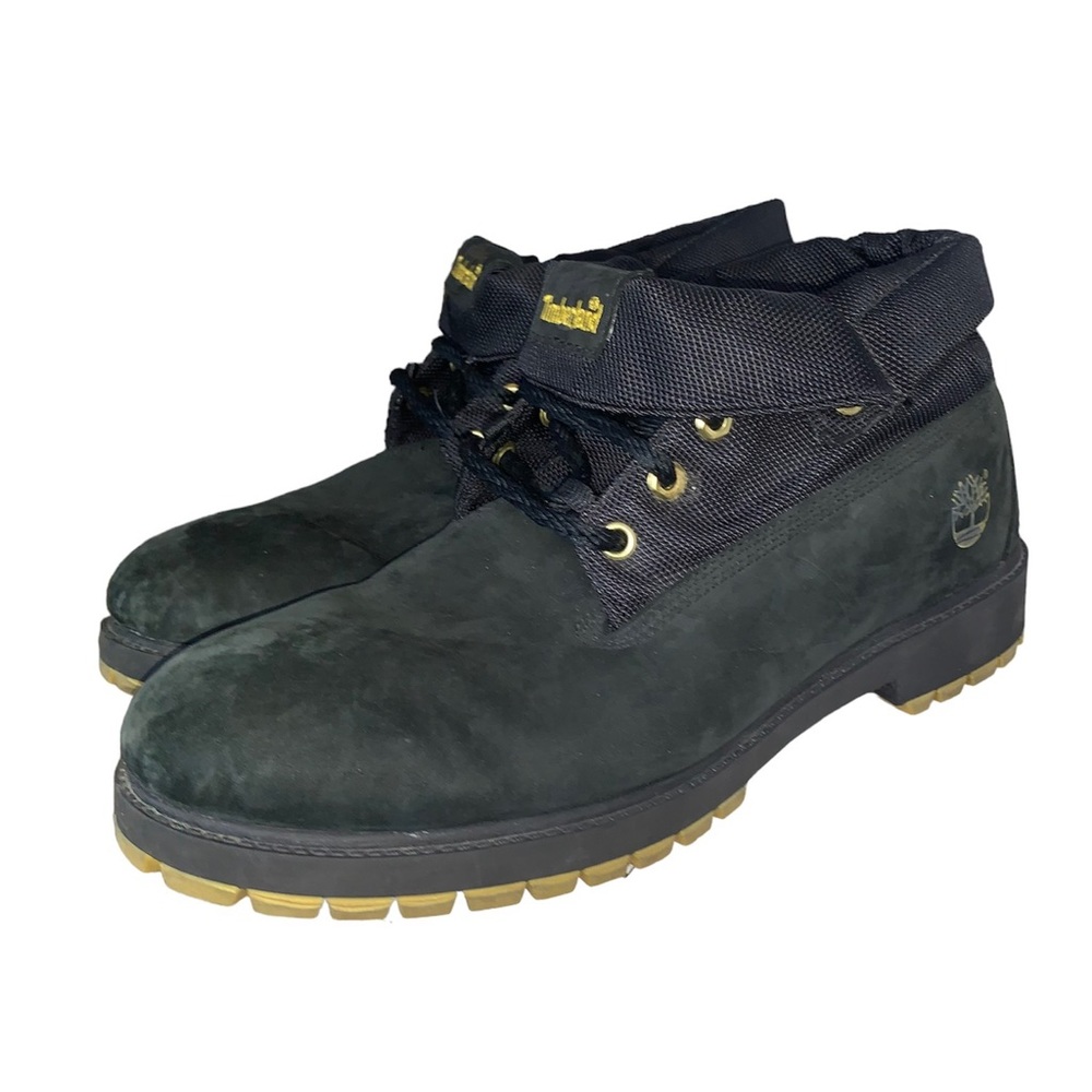 Timberland Mens 13 Roll-Top Boots Black
